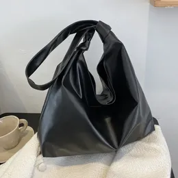 Evening Bags Vintage Women Hand Bag Designers Luxury Handbags Soft PU Leather Girl Shoulder Tote Female Top-handle Fashion Brand