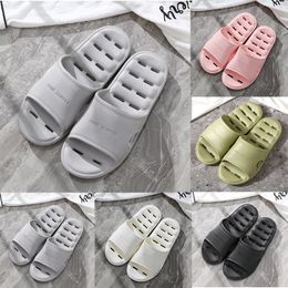 Slippers for men women Solid Colour hots lows soft black white Pale Greens Multi walking mens womens shoes trainers GAI