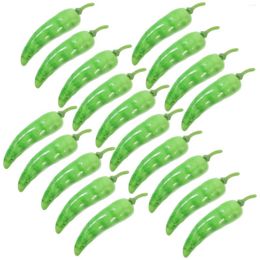 Decorative Flowers Mini Artificial Chili Pepper Decors Fake Simulation Pography Props Peppers