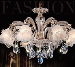 Chandeliers European Retro Crystal Lamp Jane Duplex Floor Chandelier Bedroom Dining Room Zinc Alloy Crystals Lighting Fixture