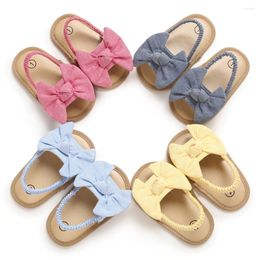 Sandals For Baby Girls Shoes Non-Slip Princess Bowknot Toddlers Born Infantil Children Kids Summer