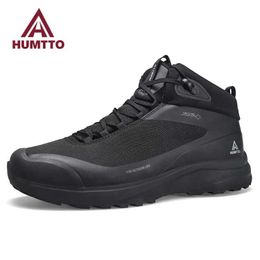 Outdoor Shoes Sandals HUMTTO Waterproof Climbing Trekking Hiking Boots Mens Winter Sports Shoes for Men Luxury Designer Outdoor Safety Sneakers Male YQ240301