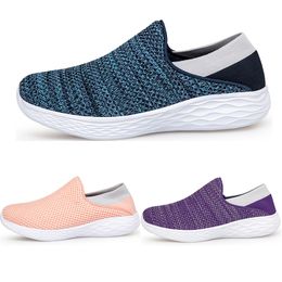 Men Women loafers Running Shoes Soft Comfort Black White Beige Grey Red Purple Green Blue Mens Trainers Slip-On Sneakers GAI size 39-44 color47