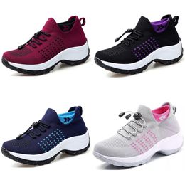 Classic men women Fashion breathable running shoes pink purple blue green soft sole runner trainers sports sneakers GAI 141