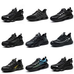 Running shoes GAI nine Men Women triple black white dark blue Mesh breathable platform Shoes sport sneaker