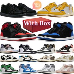 nike air jordan 1 Männer Frauen 1s 3s 4s 5s 13s Mix Schuhe Hyper Royal University blau Obsidian unc Herren Outdoor-Trainer Sport Turnschuhe