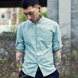 Men's T Shirts Casual Dress Brand Long Sleeve Linen Slim Chinoiserie Shirt Clothing Camiseta Masculina Big Size XXXL