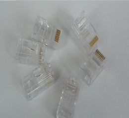 New 100 PCS Crystal RJ45 Plug Cat5E Cat5 Rj45 Lan Network Connector Drop 1037093