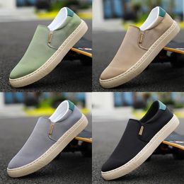 casual shoes solid Colour black whites Dark Khaki jogging walking low mens womens sneaker classical trainers GAI