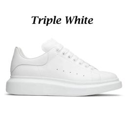 New Designer Casual Shoes Woman Mens White Smooth Calf Leather Large Flat Laces Platform Rubber Sole Sneakers Black Pink Light Blue Rounded Toe Suede Low Top