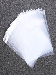 50pcslot Clear Zipper Packaging Bags Clothing Resealable Poly Plastic Apparel Merchandise Zip Bags for Ship Clothes Shirt Jeans8411634