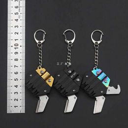 Multi Functional Emergency Survival Coin Folding Knife, Outdoor Tool, Mini Screwdriver, Stainless Steel Keychain 587932