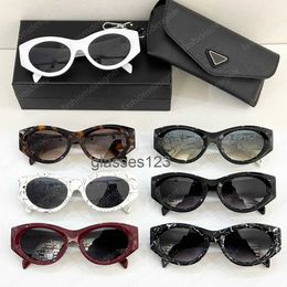 2024Sunglasses mens designer Polarised sunglasses with triangle Letters 1 1 acetate frame oval shades model SPR20Z Italian crackle design goggles designer s