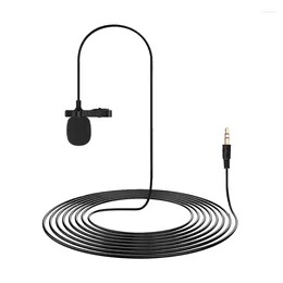 Microphones 3.5Mm Portable Clip-On Lapel Condenser Microphone Wired Mic For DJI Pocket 2 Do-It-All Handle Gimbal Camera Accessories