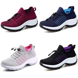 Classic men women Fashion breathable running shoes pink purple blue green soft sole runner trainers sports sneakers GAI 137
