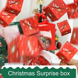 Christmas Decorations Money Gift Box Bouncing Surprise Bounce Cardboard Treat Boxes Birthday