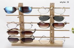 Fashion Sunglasses Frames Ly 1 Pcs Wood Sunglass Display Rack Shelf Wooden Durable Eyeglasses Show Stand Holder FIF665864607