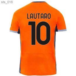 Soccer Jerseys Lukaku Barella Correa Inters Giroud Ibrahimovic Lautaro S Theo Brahim 23 24 Football Shirt 2023 2024 Uniforms Men KidsH240308
