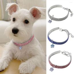 Dog Collars 1Pc Pet Collar With S Sparkling Necklace Fine Workmanship Triple Drain Drill Fashion Crown For Parties