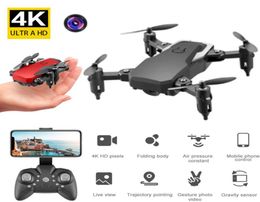 LF606 Wifi FPV RC Drone Quadcopter 4K HD With 20MP Camera 360 Degree Rotating Mini Portable Folding Outdoor Flying Aircrafts Boy 5055526