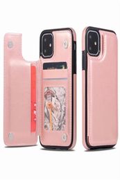 PU Leather Phone Case for iPhone 12 mini 11 Pro Max Wallet Case for iPhone XR Xs SE Cover Kickstand with Card Slots6229368