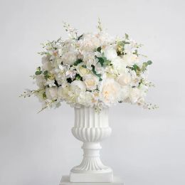 Decorative Flowers & Wreaths 35cm Large Artificial Flower Table Centerpiece Wedding Decor Road Lead Bouquet Silk Rose Peony Ball Party Event 2024305