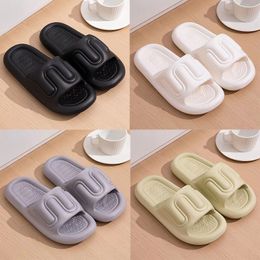 Slippers for men women Solid Colour hots low soft blacks white Light Brown Multi walkings mens womens shoes trainers GAI