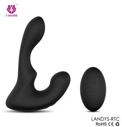 USB Charge 29 Mode Tickling Vibrating Prostate Massage Strapon Dildo Gay Butt Anal Plug Male Masturbator Sex Toys For Men Women3666065