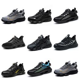 Running shoes GAI Men Women eight triple black white dark blue Mesh breathable Comfortable sport sneaker