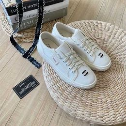 57% OFF Sports 2024 Xiaoxiangfeng Canvas Shoes Womens Summer New Korean casual sports Round toe lace up board Versatile white shoes