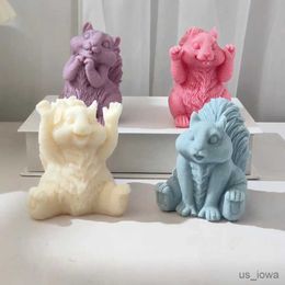 Candles 3D DIY Cute Squirrel Silicone Candle Mould Animal Soy Wax Silicone Mould Animals Lover Home Decor Gift