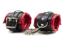 BDSM Toys Restraints Bondage Gear New PU Leather Handcuffs Ankle Cuff Restraints Costume Bondage Sex Toys Sex Products4035156