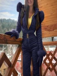 Winter Ski Suit Men And Women High Quality Ski Jumpsuit Snow Waterproof Windproof Warm Skiing Snowboarding Female7643733