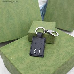 Key Rings Ribbon keychains luxury designer keychain lanyards mens metal buckle letter printed leather car key chain bag charm unisex keyring fashion accessories