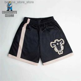 Men's Shorts Anime Shorts Men Black Clover 3D Print Gym Shorts Summer Quick Dry Mesh Casual Beach Short Pants Fitness Jogger Workout Baggy Q240305