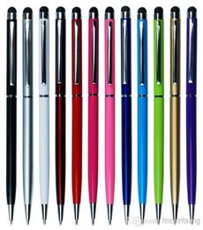 High Quality 2 in 1 Stylus Touch Pen Colourful Crystal Capacitive Touch Pen For Mobile Cell Phones6419019