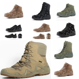 Boots New men's boots Army tactical militarsy combat boots Outdoor hiking boots Winter desert boots Motorcycle boots Zapatos Hombre GAI