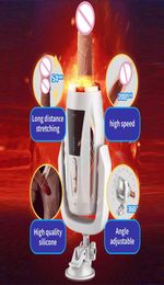 Sex Toys for Adult Automatic Sex Machine Telescopic Dildo Vibrators with Sucker Rotation Realistic Penis Masturbation Pumping Gun1471232