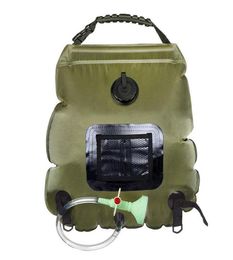 20L Portable Outdoor Shower Bag Summer Camping Travel Hiking Solar Shower Bath Water Bag Sunshine Heating Bathing Hydration Bags256458595