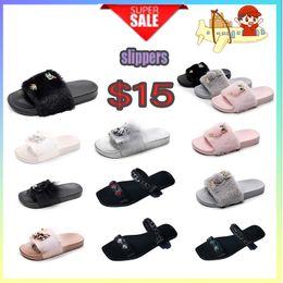 Designer Casual Platform anti- headband Slides Slippers Men Woman wear resistant anti Leather soles sandals Flat Summer Beach Slipper Size 36-41