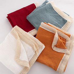 Blankets Soft Children's Blanket With Tassel Wrap Towel Skin Friendly Quilt Born Baby Supplies