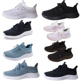 Women's casual shoes, spring and summer fly woven sports light soft sole casual shoes, breathable and comfortable mesh lightweight women's pink