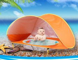 Baby Beach Tent Portable Waterproof Build Sun Awning UVprotecting Tents Kids Outdoor Travelling Sunshade Play House Toys XA213A LJ5230061