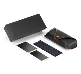 glasses case packaging black hard box soft box set men and women glasses case glasses cloth manual6828532