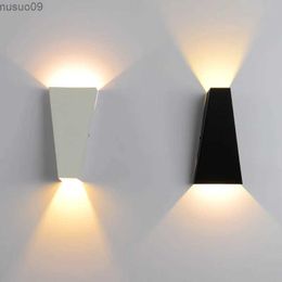 Wall Lamp ip65 modern art simple 6W led bedroom bedside table hotel indoor and outdoor irregular waterproof wall lamp Aluminium AC90-260V