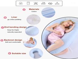 Sleeping Support Pillow For Pregnant Women Body Pure Cotton Pillowcase U Shape Maternity Protector Side Sleeper1Pillow4825350