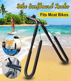 Bicycle Surfing Carrier Mount to Seat Posts 25 to 32mm Accessories Fits Surfboards Up 8quot Bike Mount Surfboard Wakeboard Racks6314313