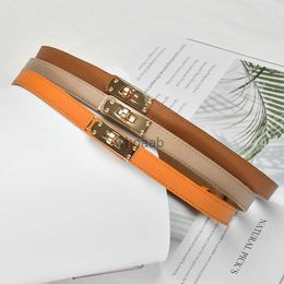 Belts Popular Leather Thin Belts Decorative Jeans Small Formal Must-Have Waistband Women Designer Multiple Colours 240305