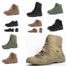 Bocots New mden's boots Armasy tacticaal military combat boots Outdoor hiking boots Winter desert boots Motorcycle boots Zapatos Hombre GAI