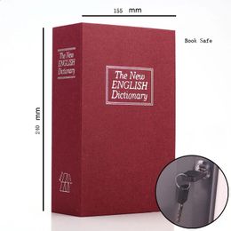 Dictionary Mini Book Safe Security Key Locker Money Hidden Secret Safe Key Safe Box Cash Money Coin Storage Jewellery Lock Box 240223